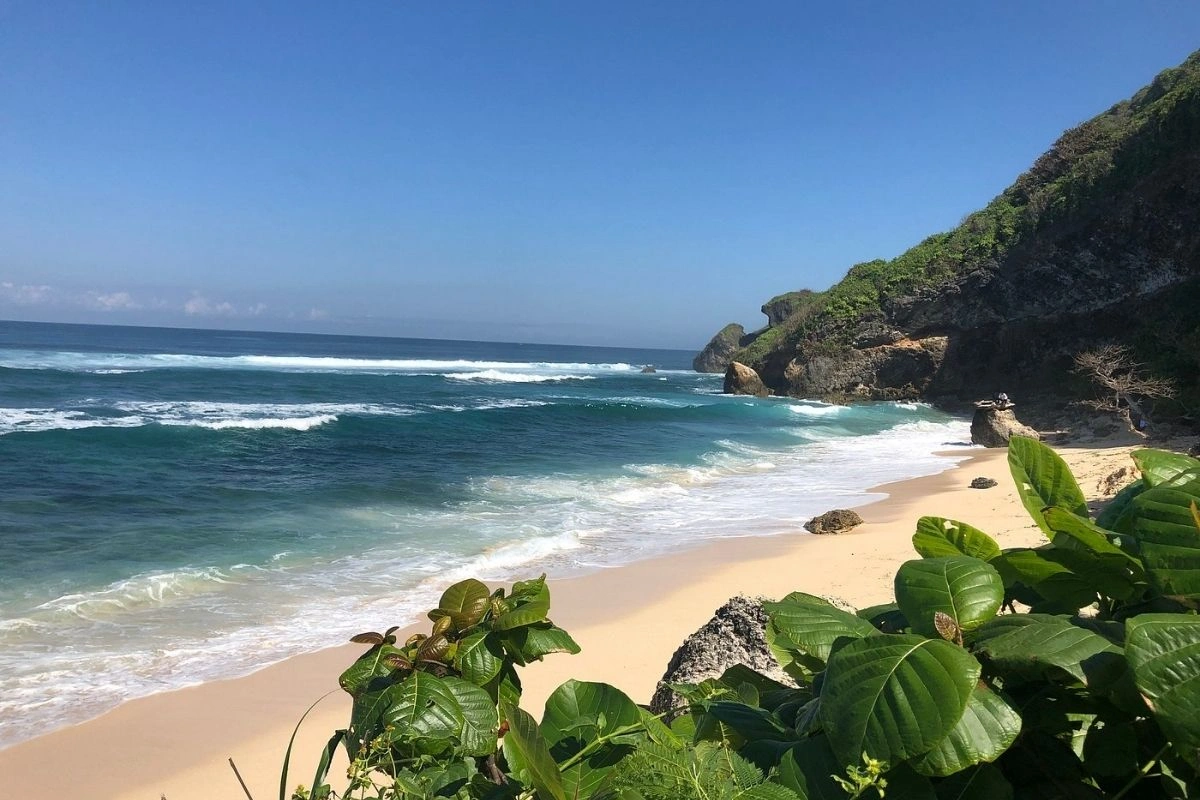 Nyang Nyang Beach hidden beach in Uluwatu Bali