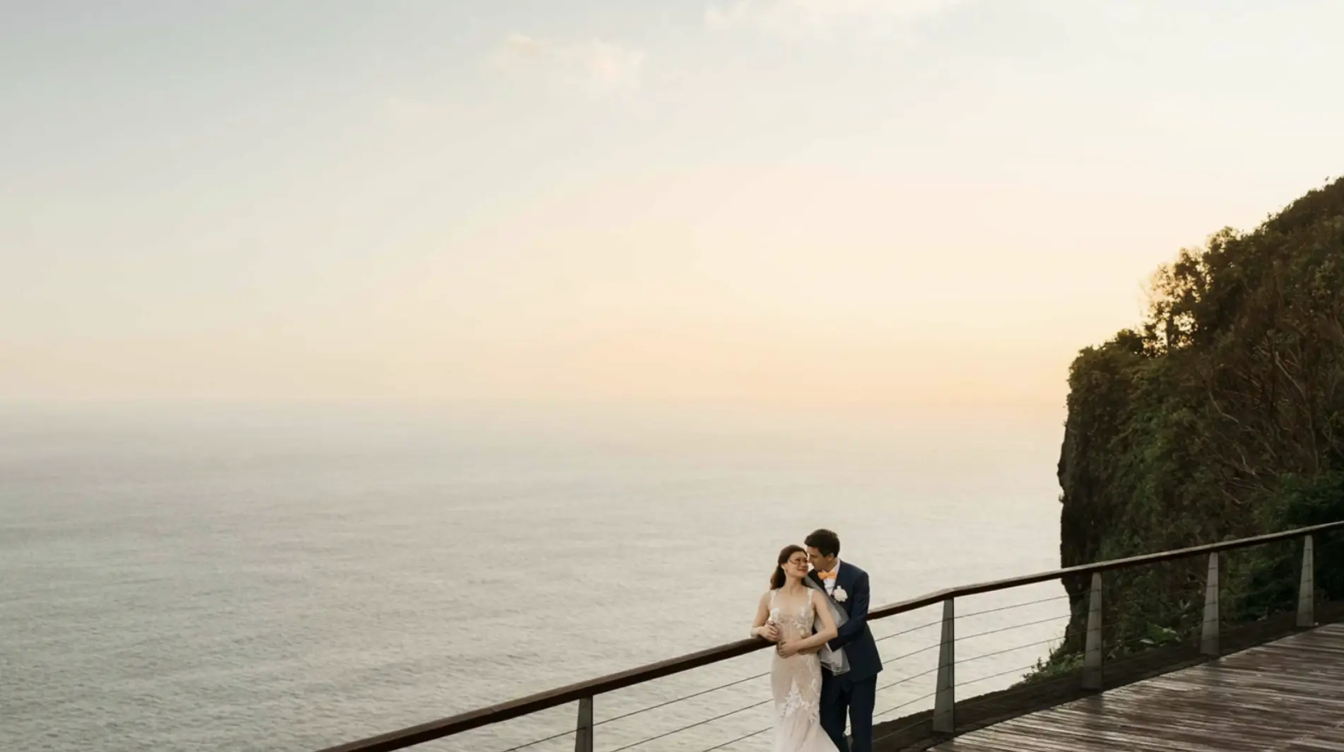 The Edge Bali glass platform wedding venue