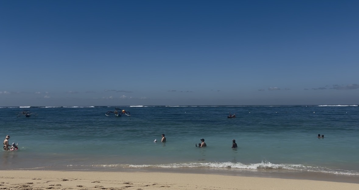 Geger Beach Nusa Dua white sand and calm waters
