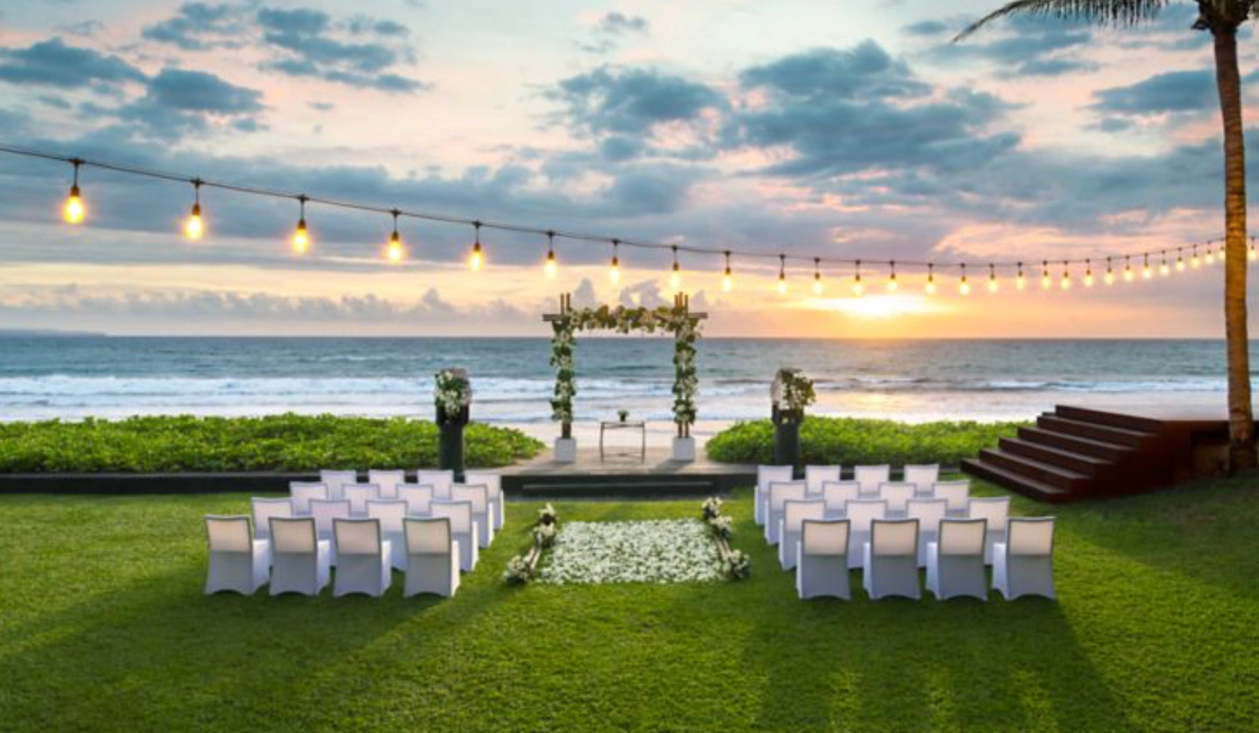 W Bali Seminyak beachfront wedding reception