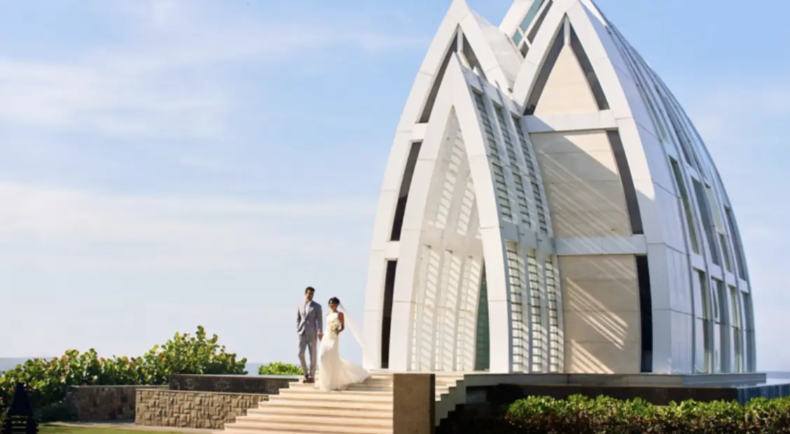 Ritz Carlton Bali Majestic Chapel wedding venue