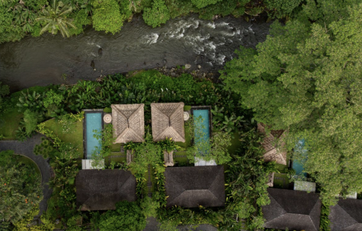 Mandapa Ritz Carlton Reserve Ubud riverfront resort