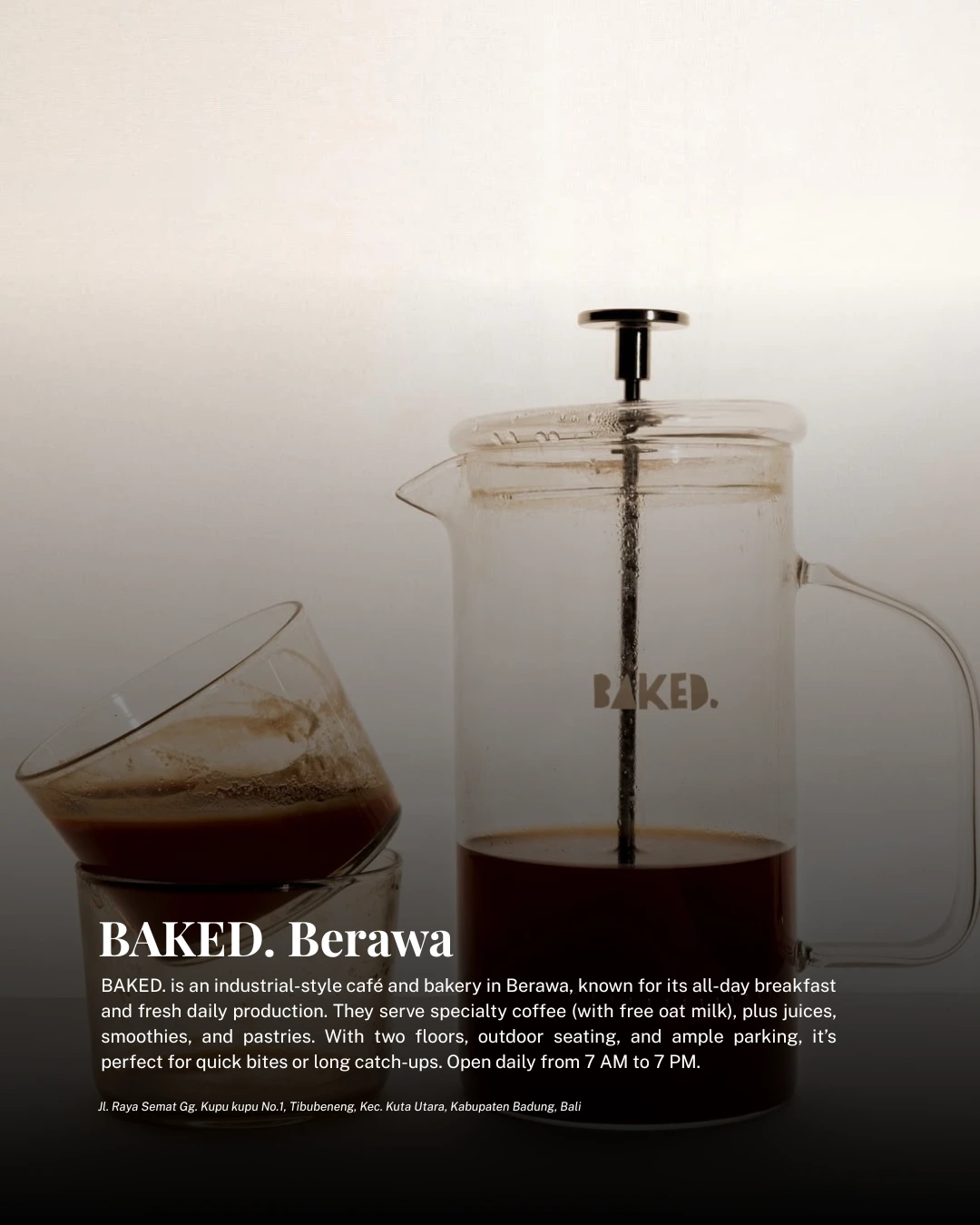 BAKED Berawa croissant and coffee breakfast Bali