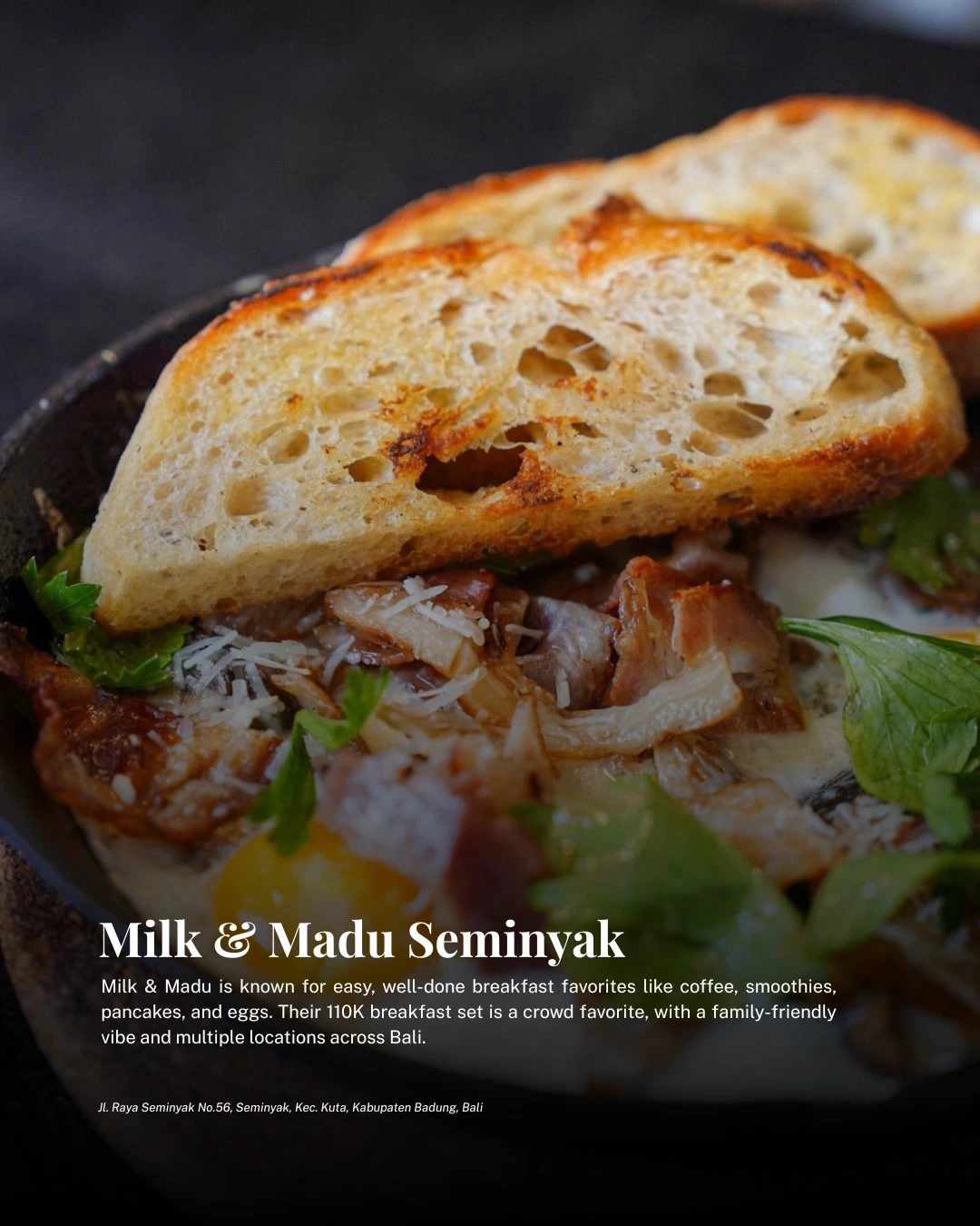 Milk and Madu family breakfast set Bali