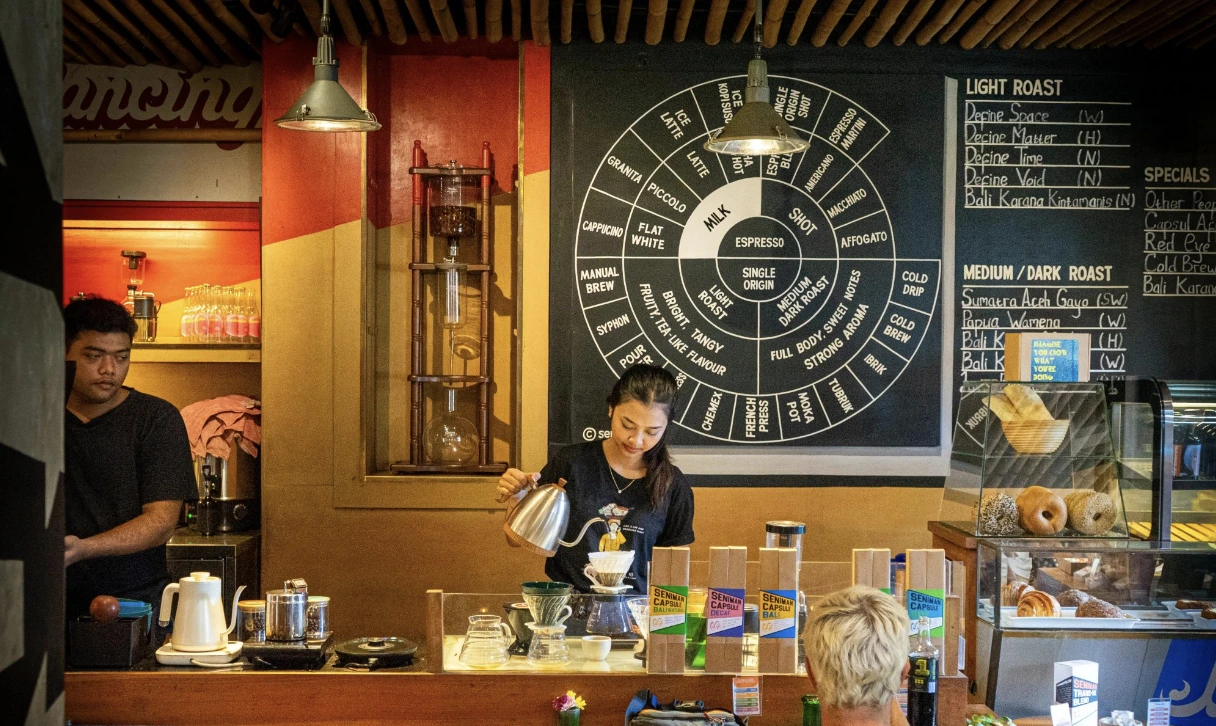 Seniman Coffee Studio Ubud specialty coffee brewing Bali