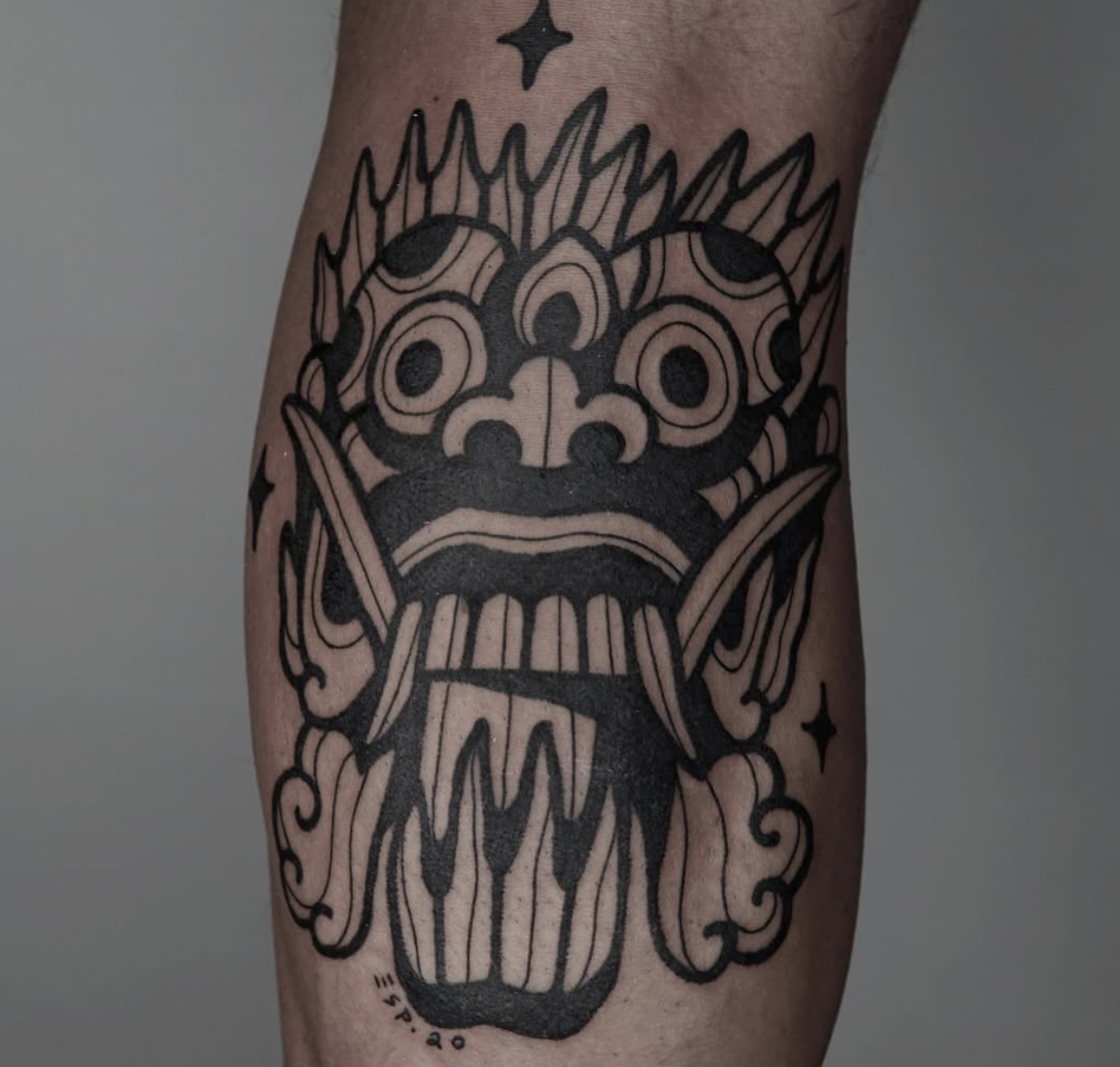 Eka Sudarma Putra Bali tattoo artist blackwork design