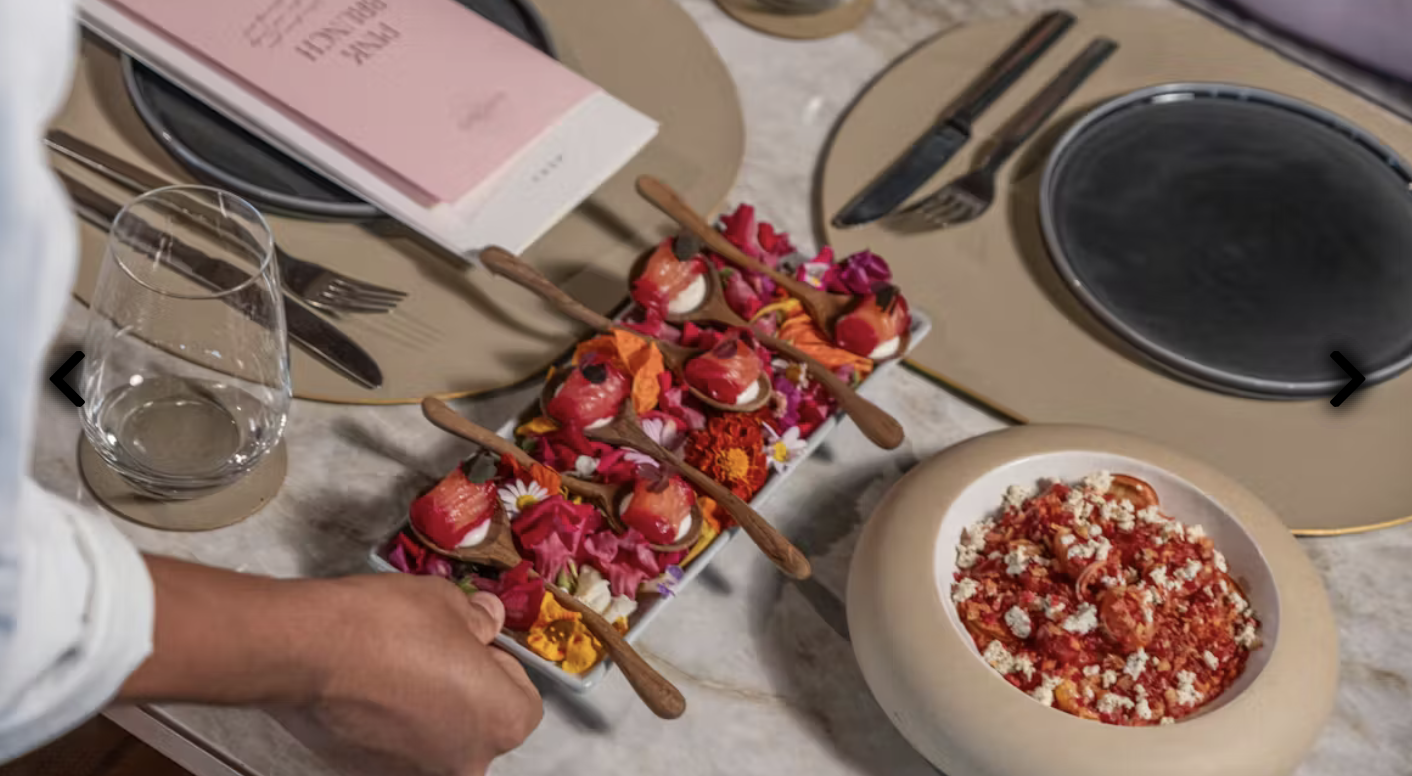 Sundara Pink Brunch Jimbaran oceanfront brunch Bali